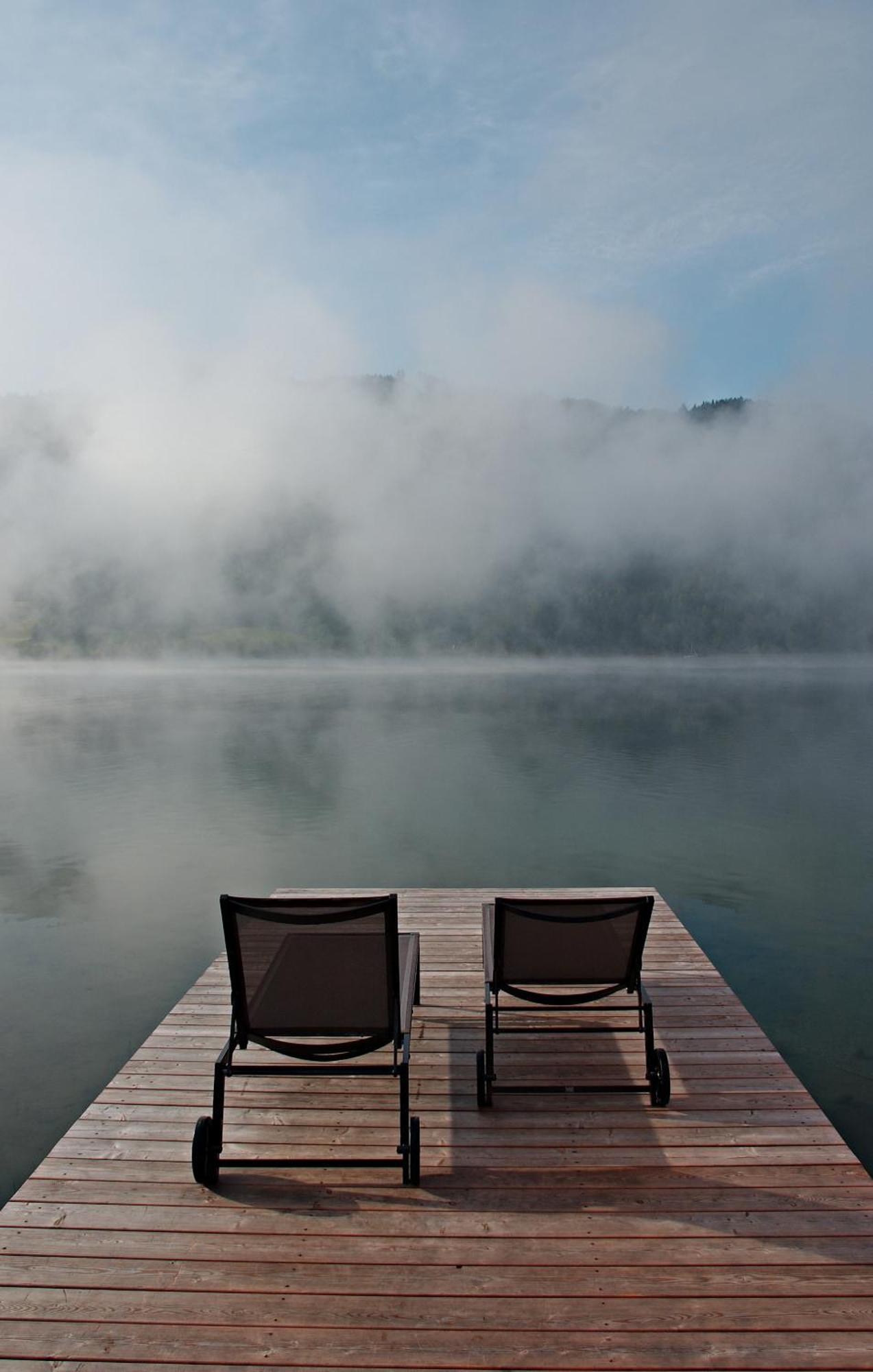 Seehotel Enzian Weissensee Bagian luar foto